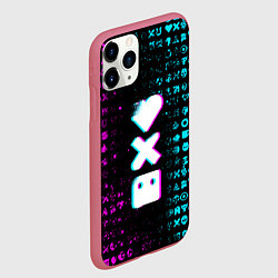 Чехол iPhone 11 Pro матовый ЛЮБОВЬ СМЕРТЬ И РОБОТЫ, цвет: 3D-малиновый — фото 2