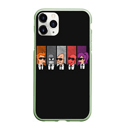 Чехол iPhone 11 Pro матовый Agents Futurama, цвет: 3D-салатовый