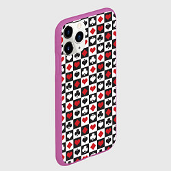 Чехол iPhone 11 Pro матовый SODA LUV КАРТОЧНЫЕ МАСТИ, цвет: 3D-фиолетовый — фото 2