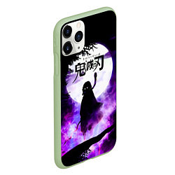 Чехол iPhone 11 Pro матовый Demon Slayer: Kimetsu no Yaiba, цвет: 3D-салатовый — фото 2