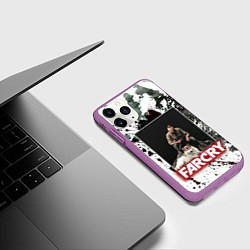 Чехол iPhone 11 Pro матовый FARCRY WOLF, цвет: 3D-фиолетовый — фото 2