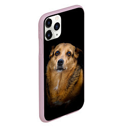 Чехол iPhone 11 Pro матовый ГРУСТНЫЕ ГЛАЗКИ, цвет: 3D-розовый — фото 2