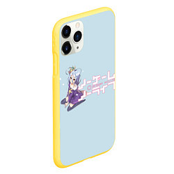 Чехол iPhone 11 Pro матовый No game no life, цвет: 3D-желтый — фото 2