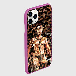 Чехол iPhone 11 Pro матовый Deep Dark Fantasy, цвет: 3D-фиолетовый — фото 2