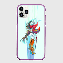 Чехол iPhone 11 Pro матовый Hao and Yoh, цвет: 3D-фиолетовый