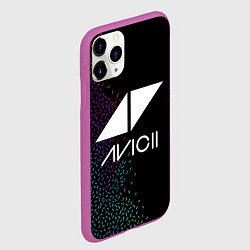 Чехол iPhone 11 Pro матовый AVICII RAIBOW STYLE, цвет: 3D-фиолетовый — фото 2