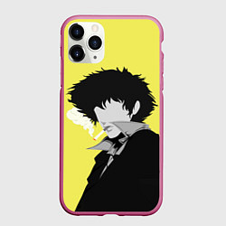 Чехол iPhone 11 Pro матовый Cowboy Bebop Спайк Шпигель, цвет: 3D-малиновый