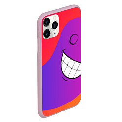 Чехол iPhone 11 Pro матовый Градиент призрак, цвет: 3D-розовый — фото 2