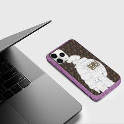 Чехол iPhone 11 Pro матовый Cowboy Bebop Louis Vuitton, цвет: 3D-фиолетовый — фото 2