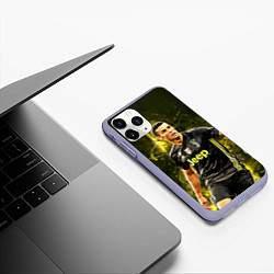 Чехол iPhone 11 Pro матовый Cristiano Ronaldo Juventus, цвет: 3D-светло-сиреневый — фото 2