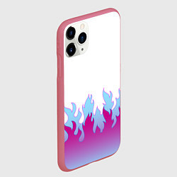 Чехол iPhone 11 Pro матовый ПЛАМЯ 1 0, цвет: 3D-малиновый — фото 2