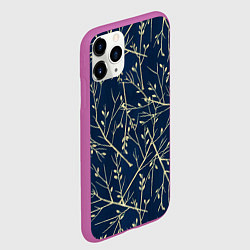 Чехол iPhone 11 Pro матовый Осенние ветки, цвет: 3D-фиолетовый — фото 2