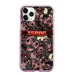 Чехол iPhone 11 Pro матовый Binding of Isaac Stickerbomb, цвет: 3D-розовый