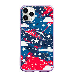 Чехол iPhone 11 Pro матовый День победы, цвет: 3D-сиреневый
