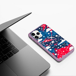 Чехол iPhone 11 Pro матовый День победы, цвет: 3D-сиреневый — фото 2