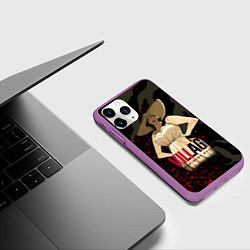 Чехол iPhone 11 Pro матовый Resident Evil Village Blood, цвет: 3D-фиолетовый — фото 2