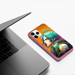 Чехол iPhone 11 Pro матовый СЯО GENSHIN IMPACT, цвет: 3D-малиновый — фото 2