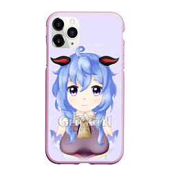Чехол iPhone 11 Pro матовый GENSHIN IMPACT ГАНЬ ЮЙ, цвет: 3D-розовый