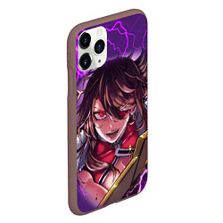 Чехол iPhone 11 Pro матовый GENSHIN IMPACT МОЛНИЯ, цвет: 3D-коричневый — фото 2