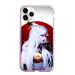 Чехол iPhone 11 Pro матовый GENSHIN IMPACT НИН ГУАН, цвет: 3D-розовый