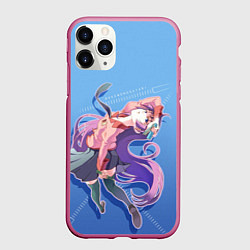 Чехол iPhone 11 Pro матовый Истории монстров, цвет: 3D-малиновый