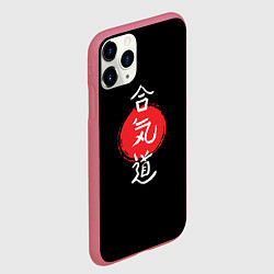 Чехол iPhone 11 Pro матовый Айкидо, цвет: 3D-малиновый — фото 2