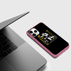 Чехол iPhone 11 Pro матовый BOXING, цвет: 3D-малиновый — фото 2