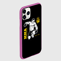 Чехол iPhone 11 Pro матовый ММА, цвет: 3D-фиолетовый — фото 2