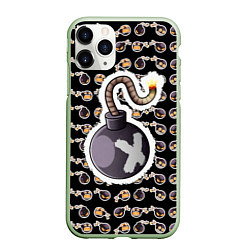 Чехол iPhone 11 Pro матовый Friday night funkin, whitty, цвет: 3D-салатовый
