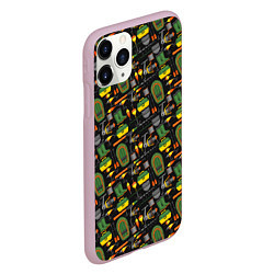 Чехол iPhone 11 Pro матовый Время порыбачить, цвет: 3D-розовый — фото 2