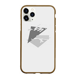 Чехол iPhone 11 Pro матовый ПросТой РисуНок, цвет: 3D-коричневый