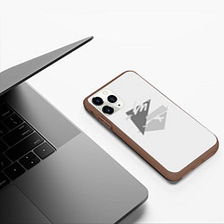 Чехол iPhone 11 Pro матовый ПросТой РисуНок, цвет: 3D-коричневый — фото 2