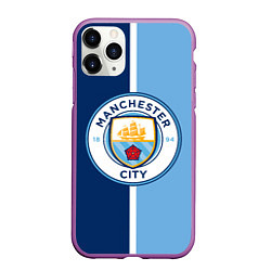 Чехол iPhone 11 Pro матовый МАНЧЕСТЕР СИТИ MANCHESTER, цвет: 3D-фиолетовый