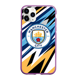 Чехол iPhone 11 Pro матовый МАНЧЕСТЕР СИТИ MANCHESTER, цвет: 3D-фиолетовый