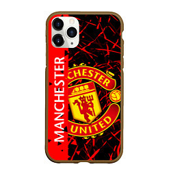 Чехол iPhone 11 Pro матовый МАНЧЕСТЕР MANCHESTER UNITED, цвет: 3D-коричневый