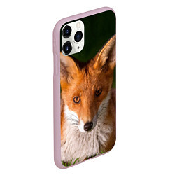 Чехол iPhone 11 Pro матовый Лисица, цвет: 3D-розовый — фото 2