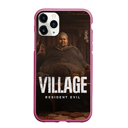 Чехол iPhone 11 Pro матовый RESIDENT EVIL VILLAGE, цвет: 3D-малиновый