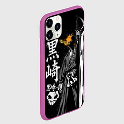 Чехол iPhone 11 Pro матовый Bleach, Ичиго с мечом, цвет: 3D-фиолетовый — фото 2