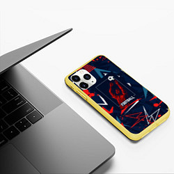 Чехол iPhone 11 Pro матовый ФУТБОЛ, цвет: 3D-желтый — фото 2