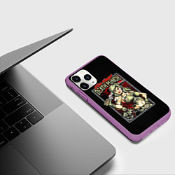 Чехол iPhone 11 Pro матовый FFDP Girl, цвет: 3D-фиолетовый — фото 2