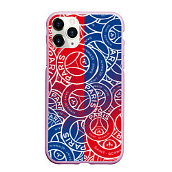 Чехол iPhone 11 Pro матовый ФК ПСЖ PARIS SAINT GERMAIN, цвет: 3D-розовый