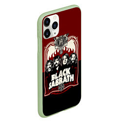 Чехол iPhone 11 Pro матовый Black Sabbath, цвет: 3D-салатовый — фото 2