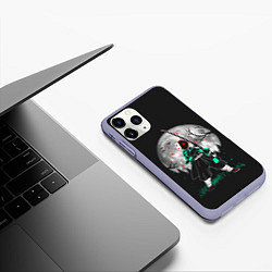 Чехол iPhone 11 Pro матовый Moon Slayer, цвет: 3D-светло-сиреневый — фото 2