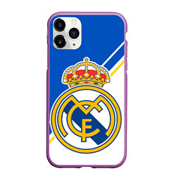 Чехол iPhone 11 Pro матовый REAL MADRID РЕАЛ МАДРИД, цвет: 3D-фиолетовый