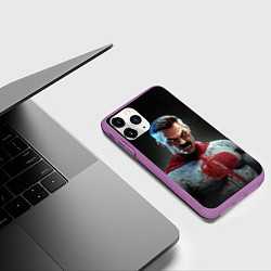 Чехол iPhone 11 Pro матовый Омнимен, цвет: 3D-фиолетовый — фото 2