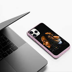 Чехол iPhone 11 Pro матовый БОБ МАРЛИ, цвет: 3D-розовый — фото 2