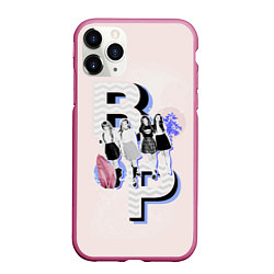 Чехол iPhone 11 Pro матовый BP Style, цвет: 3D-малиновый