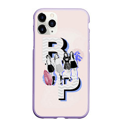 Чехол iPhone 11 Pro матовый BP Style, цвет: 3D-светло-сиреневый