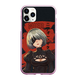 Чехол iPhone 11 Pro матовый Nier, цвет: 3D-розовый