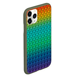 Чехол iPhone 11 Pro матовый POP IT СИМПЛ ДИМПЛ, цвет: 3D-темно-зеленый — фото 2